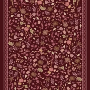 Foulara Winter Flowers ( Dark Burgundy )