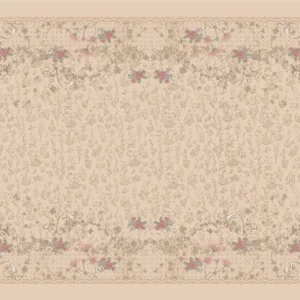 Foulara Rosette - Beige Rosé