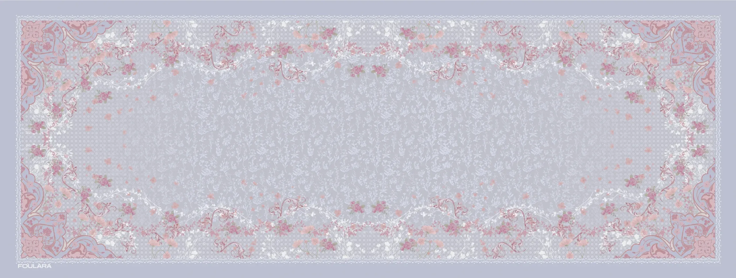 Foulara Rosette - Blue