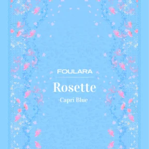 Foulara Rosette - Capri Blue