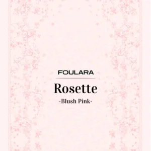 Foulara Rosette - Blush Pink
