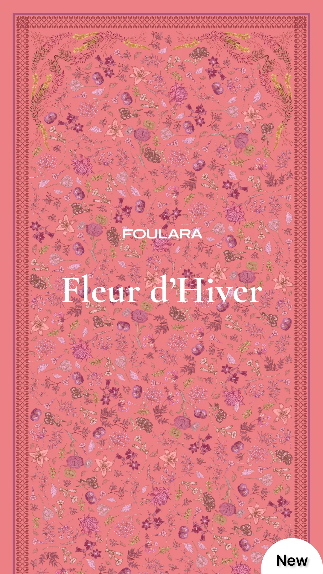 Foulara Winter Flowers - Pèche