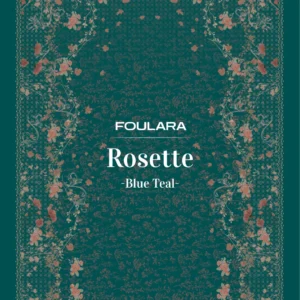 Foulara Rosette - Blue Teal