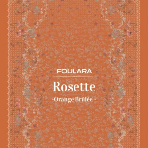 Foulara Rosette - Orange Brûlée