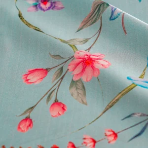 Roses Bloom - Sky Blue