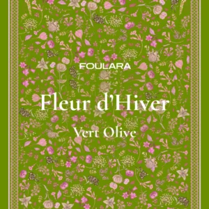 Foulara Winter Flowers -Vert Olive